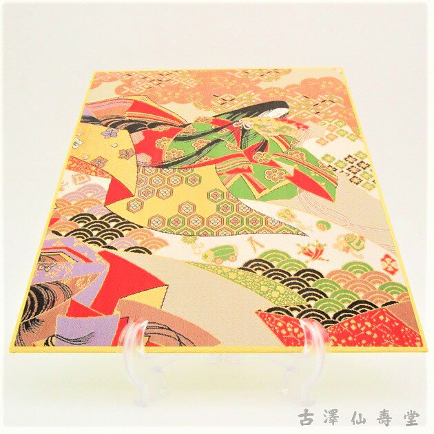 京錦色紙 源氏絵巻A(大色紙)京都 西陣織 金襴