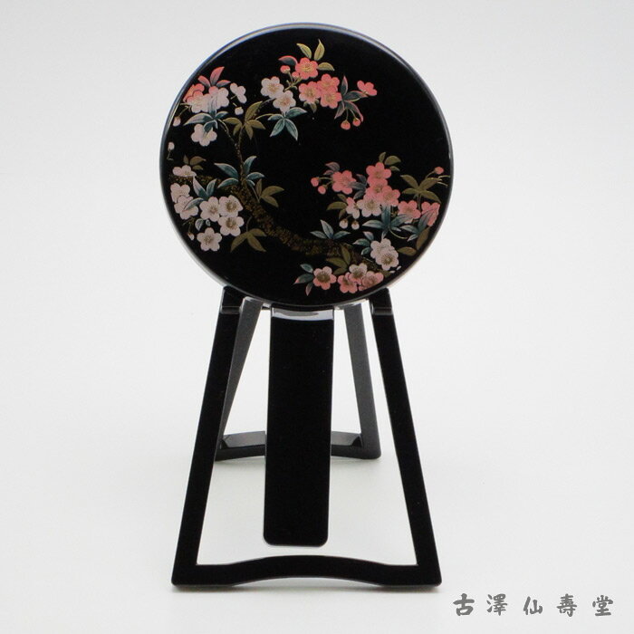 京都のおみやげ（京土産）和風雑貨・贈り物スタンド付き合せ鏡桜の絵柄「弥生」