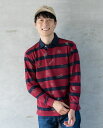 【SALE】Hush Puppies(ハッシュパピー) 先染めボーダー総PTラガーシャツ メンズ 長袖
