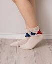 Hush Puppies(ハッシュパピー) アーガイル柄ミドルソックス(レディス)