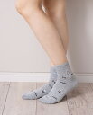 Hush Puppies(ハッシュパピー)/ハッシュパピー/コーヒー柄ショートソックス(レディス)靴下