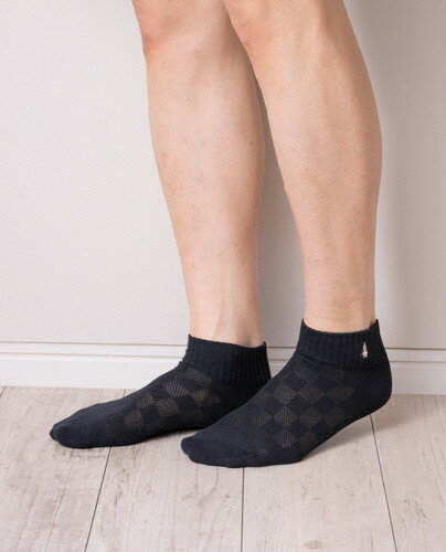 Hush Puppies(ハッシュパピー)/ハッシュパピー/ブロックメッシュリブショートソックス(メンズ)靴下