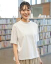 Hush Puppies(ハッシュパピー) 形態安定スムースモックネックTシャツ レディス 半袖