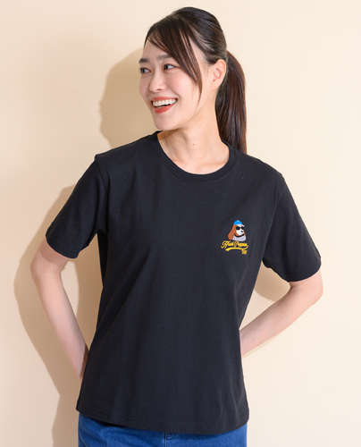 【SALE】Hush Puppies（ハッシュパピー） ブラシ刺しゅうTシャツ　レディス　半袖