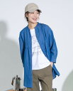 【SALE】Hush Puppies(ハッシュパピー) リヨセルデニムロングチュニック レディス 7分袖