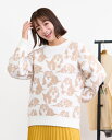【SALE】Hush Puppies(ハッシュパピー) パピー柄ニット レディス 長袖