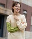 【SALE】Hush Puppies(ハッシュパピー) 配色ハイネックニット レディス 長袖