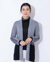 【SALE】Hush Puppies(ハッシュパピー) マルチカラートッパーカーディガン【レディス】長袖 ロングカーディガン