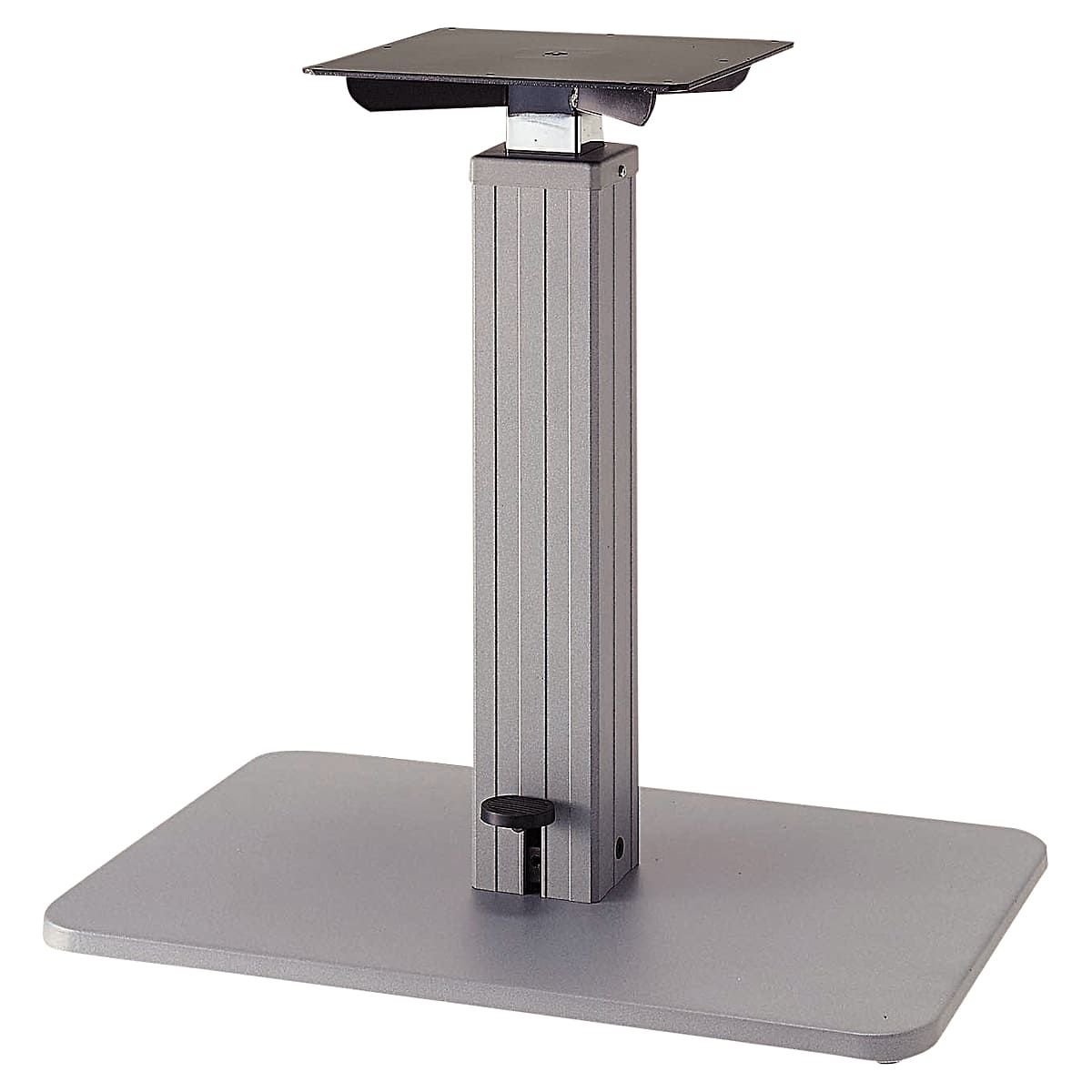 商品詳細（サイズ）■材質：アルミ　スチール■機能：ガス昇降機能■備考：アジャスター付■適合天板サイズ：W1100×D750■サイズ：W680×D455×H580～770■受板：300×300×5t■角ポール：102×102■補足：お客様組立...