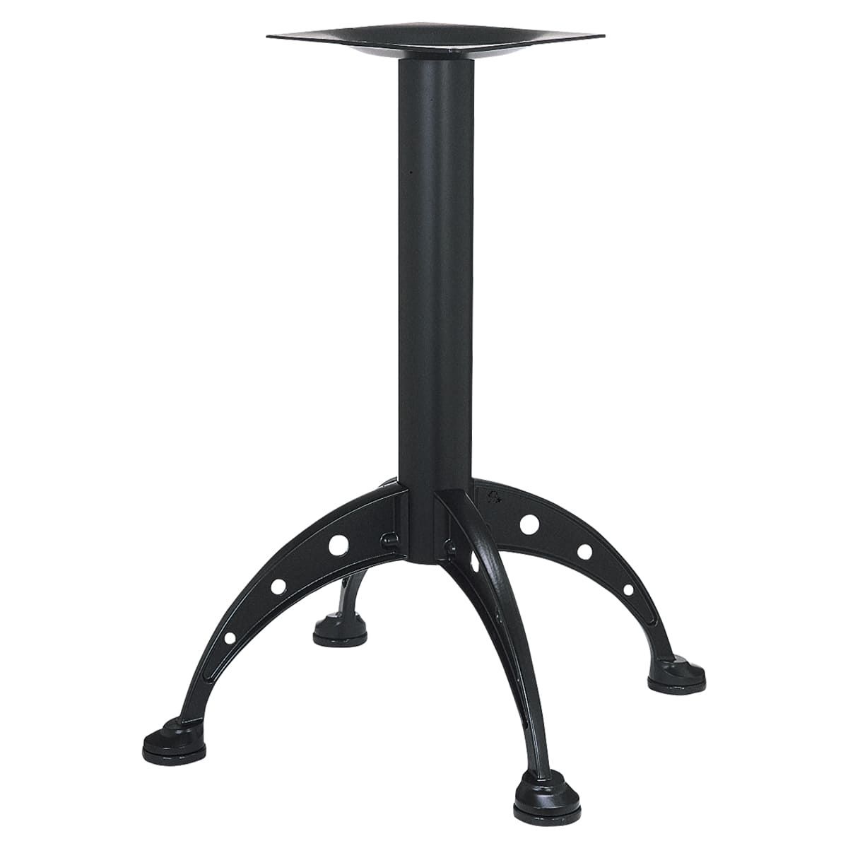 商品詳細（サイズ）■材質：　　ポール：スチール　　ベース：アルミダイキャスト■備考：アジャスター付■サイズ：W460×D460×H320～700■受板：240×240×4.0t（U-TP 240）■丸ポール：φ76■補足：お客様組立品／サイズ選択／カラー選択脚部カラーブラックシルバーメタリックブラウン