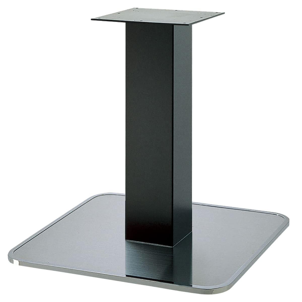 商品詳細（サイズ）■材質：　　ポール：スチール丸パイプ（φ101.6）　　ベース：スチール 　ステンレス（クロムメッキの内面）■ベース内面：ヘアライン仕上げ■備考：アジャスター付■適合天板サイズ：W900×D900■サイズ：W550×D55...