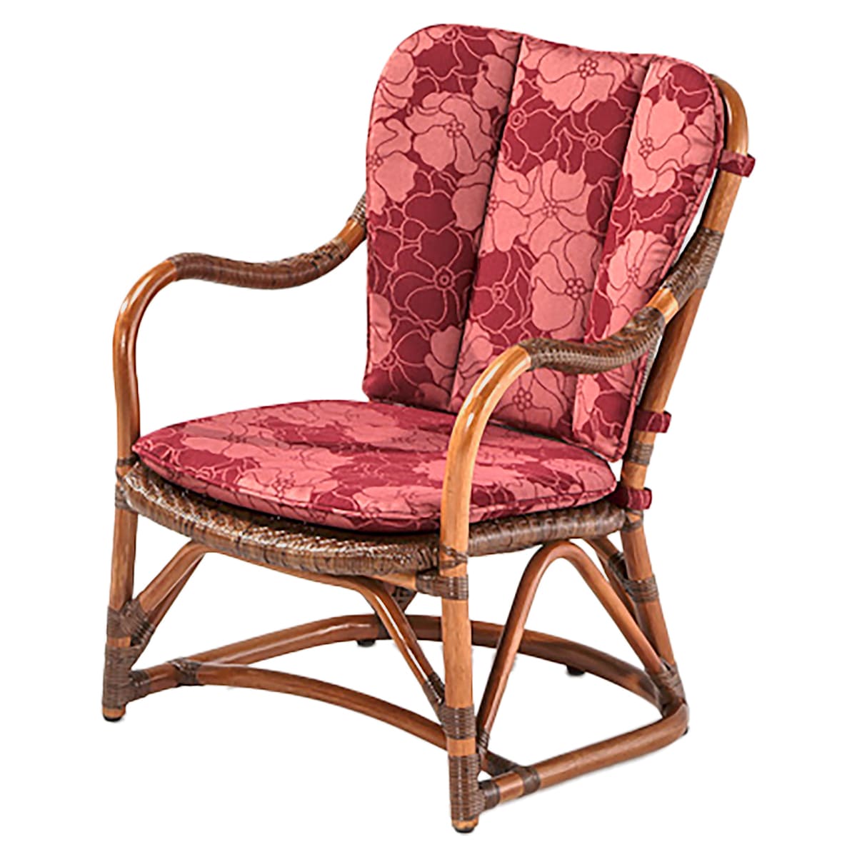 商品詳細（サイズ）■フレーム：ラタン■背部：皮籐（四つ目ダブル編み）■座部：皮籐（網代編み）■クッション：ファブリック■重量：約4.2kg■サイズ：W560×D650×H730（SH330）■補足：完成品北海道、沖縄、離島及び中継を伴う場合...