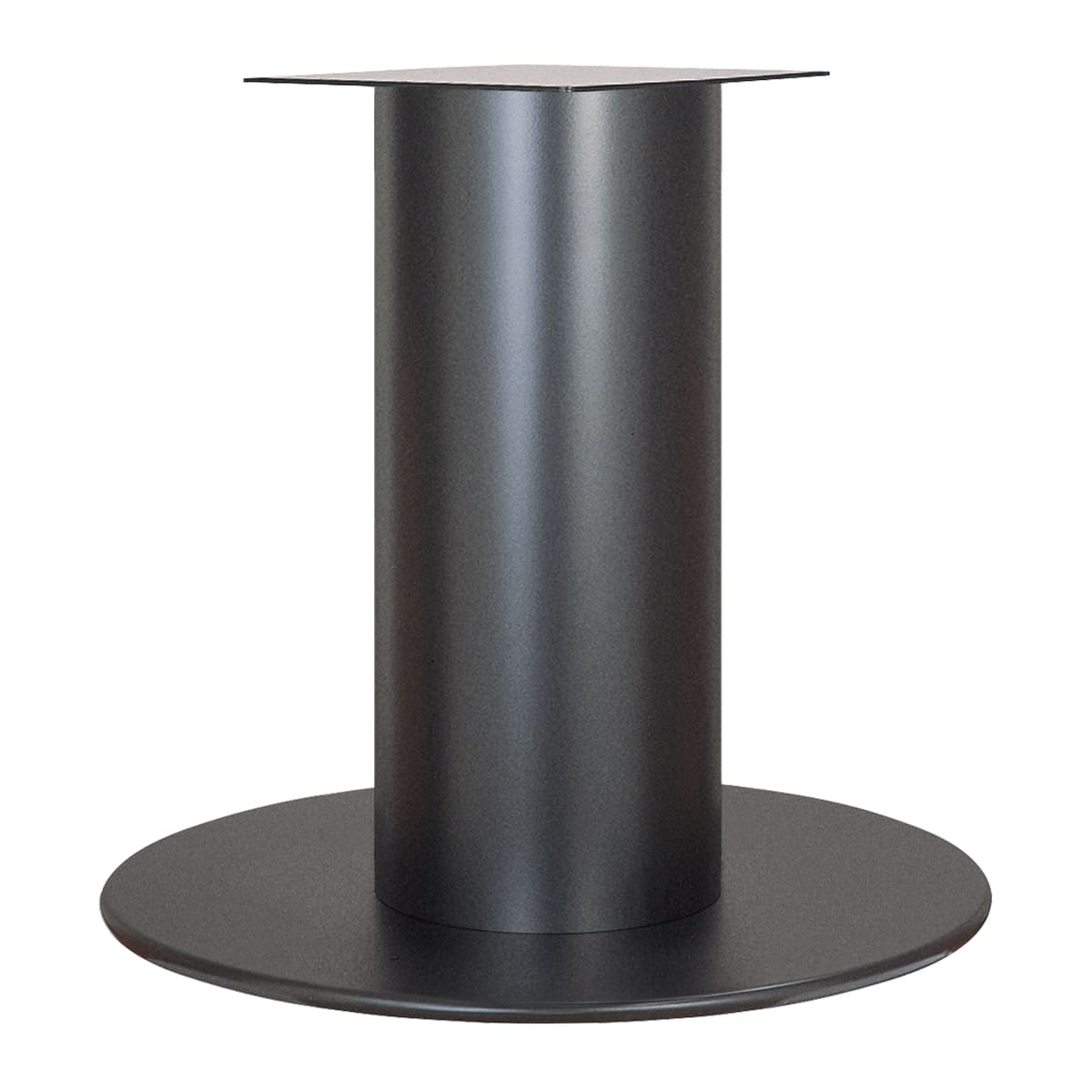 商品詳細（サイズ）■材質：スチール■備考：アジャスター付■サイズ：φ750×H320～700■受板：347×347×4.0t（U-TF 350）■丸ポール：φ290■ベース厚：25mm■補足：お客様組立品／サイズ選択／カラー選択脚部カラーブラックシルバーメタリックブラウン