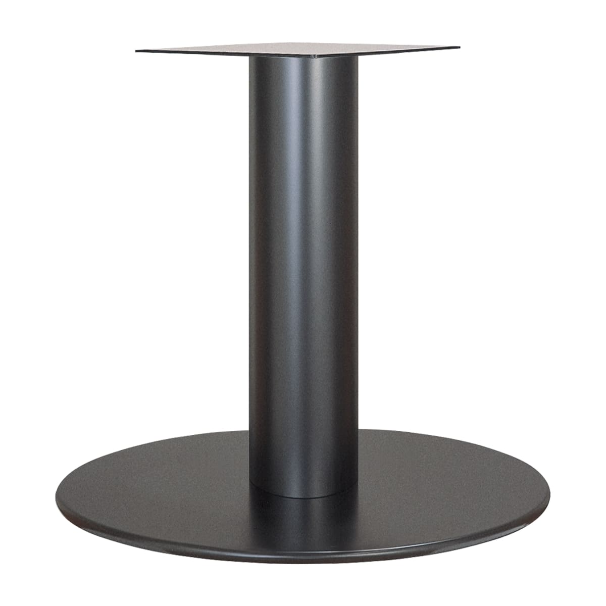 商品詳細（サイズ）■材質：スチール■備考：アジャスター付■サイズ：φ750×H320～700■受板：347×347×4.0t（U-TF 350）■丸ポール：φ165■ベース厚：25mm■補足：お客様組立品／サイズ選択／カラー選択脚部カラーブラックシルバーメタリックブラウン