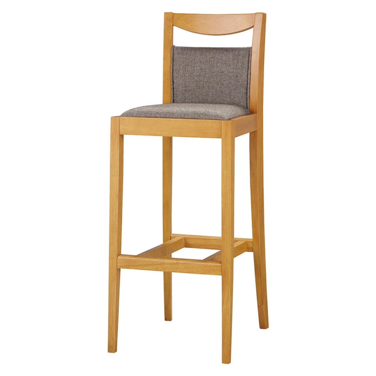有靠背 - 法人様限定 木製 カウンターチェア ハイチェア ハビティS75 3型 チェリー（桜屋工業）