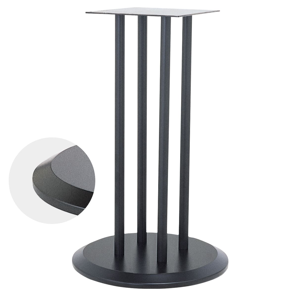 商品詳細（サイズ）■材質：スチール■備考：アジャスター付■サイズ：φ400×H320～700■受板：243×243×3.2t（U-TF 240）■丸ポール：φ25■補足：お客様組立品／サイズ選択／カラー選択脚部カラーブラックシルバーブラック／クロムメッキクロムメッキ／ブラッククロムメッキ「RS-6D-F-400-25φ×4」のシリーズ商品法人様限定 ハヤシ（HAYASHI） 丸ベース脚 その他テーブル脚 RS-6D-F-450-25φ×418,304円〜法人様限定 ハヤシ（HAYASHI） 丸ベース脚 その他テーブル脚 RS-6D-F-500-25φ×421,384円〜法人様限定 ハヤシ（HAYASHI） 丸ベース脚 その他テーブル脚 RS-6D-F-600-25φ×426,928円〜