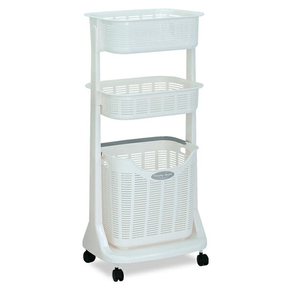 商品詳細（サイズ）■サイズ：W453×D327×H1015■補足：完成品／キャスタータイプ北海道、沖縄、離島及び中継を伴う場合は、追加送料が必要ですので別途ご案内致します。「ランドリーバスケット（3段） TB-1307-02」のシリーズ商品...