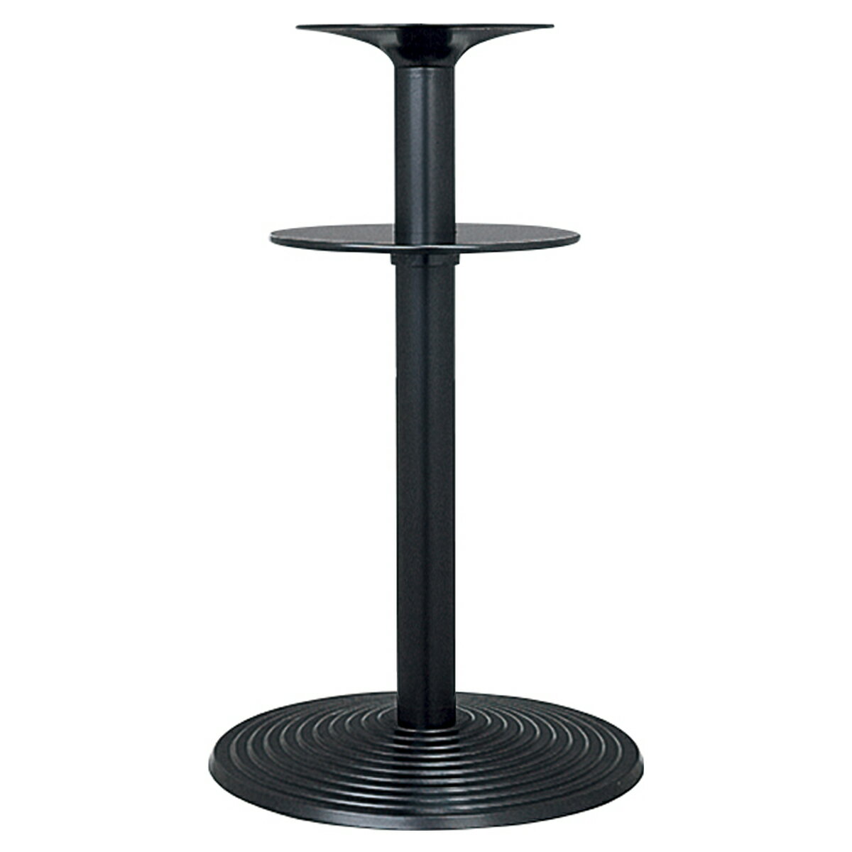 商品詳細（サイズ）■材質：　　ポール：スチール　　ベース：アルミ鋳物■備考：アジャスター付■サイズ：φ550×H710～1000■受板：φ320（SR-320）■丸ポール：φ76■補足：お客様組立品／サイズ選択／カラー選択脚部カラーブラックシルバー「R-9D-550-TN-76φ」のシリーズ商品法人様限定 ハヤシ（HAYASHI） ハイテーブル脚 その他テーブル脚 R-9D-500-TN-76φ25,784円