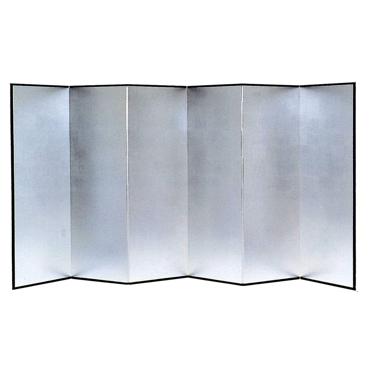 法人様限定 鳥本 衝立 銀屏風（洋銀箔）
