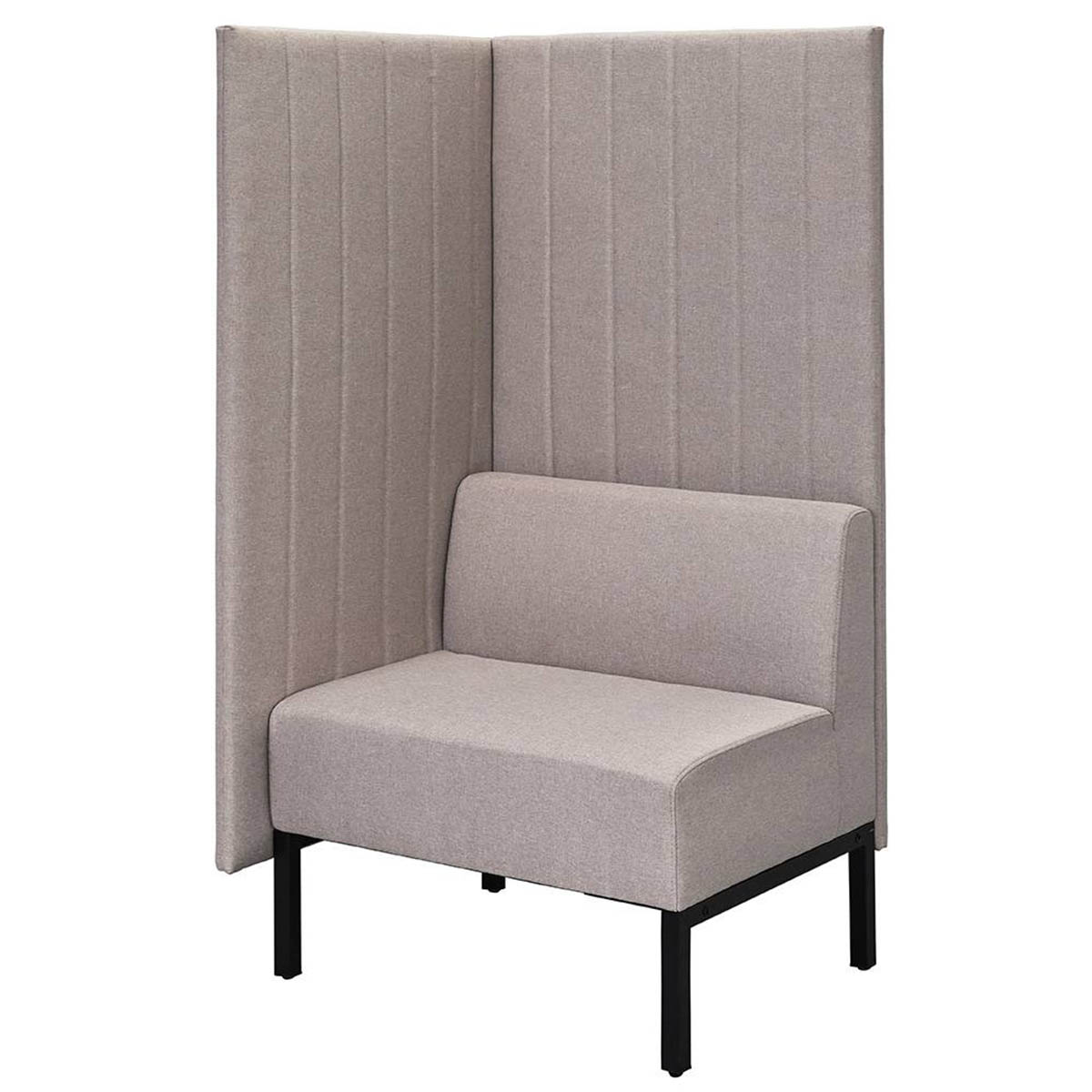 布料 - 法人様限定 待ち合いソファ ロビーベンチ カッコ ファブリックソファ 片側パネルタイプ H1500 RFFBS-7615 アールエフヤマカワ