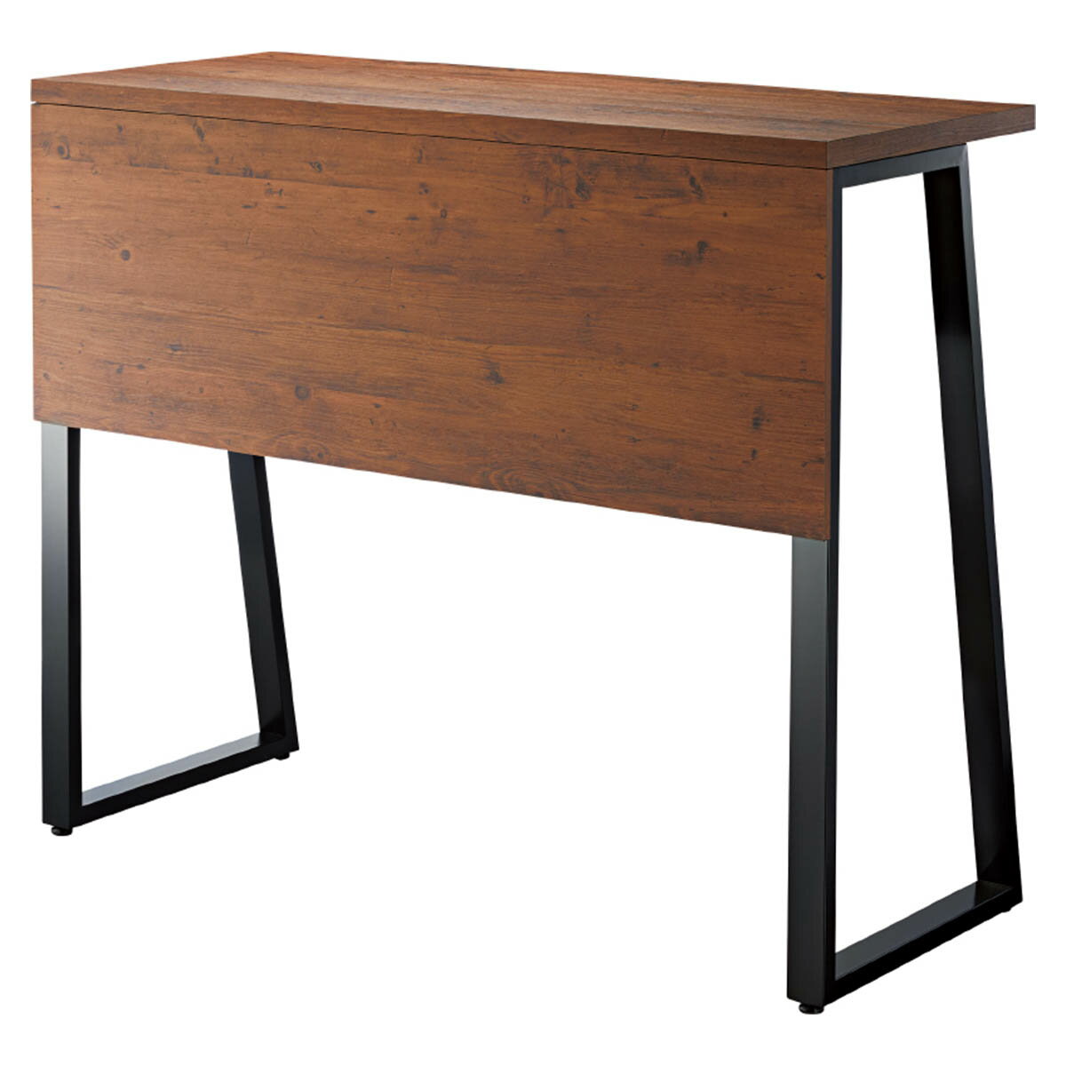 商品詳細（サイズ）■天板：メラミン化粧板■エッジ：メラミン化粧板（共巻き） 厚み30mm■裏面：バッカー貼り■脚部：50×26角パイプ（クロ塗装）アジャスター付■サイズ：W1200～1800×D500×H1000■補足：お客様組立品／サイズ...