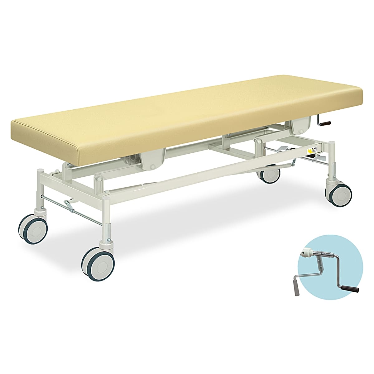 商品詳細（サイズ）■重量：約54kg■サイズ：W600～700×L1800×H450～830■クッション厚：40mm■補足：完成品／サイズ選択／張地選択／昇降タイプ／キャスタータイプ【注意事項】※人を乗せた状態での高さ調節はお避けください。...