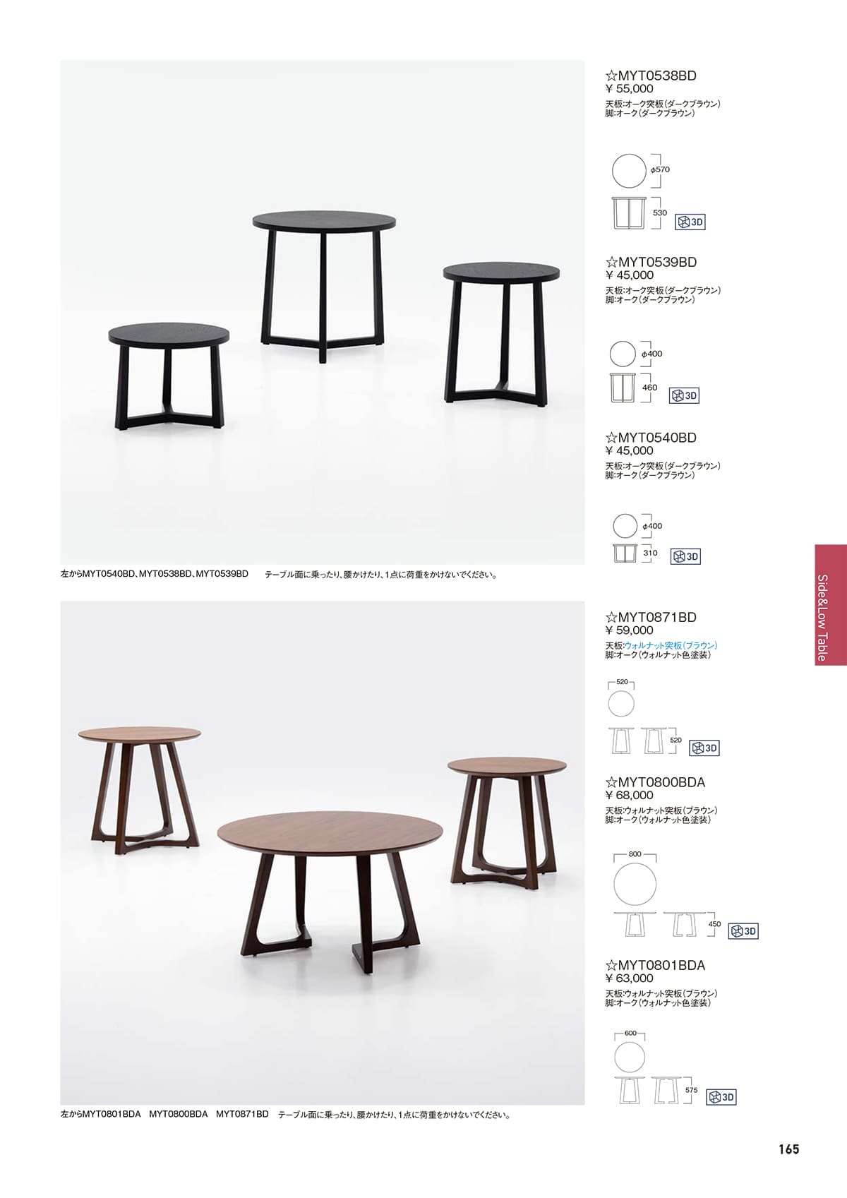 法人様限定 アビタスタイル センターテーブル MYT0538BD [3]