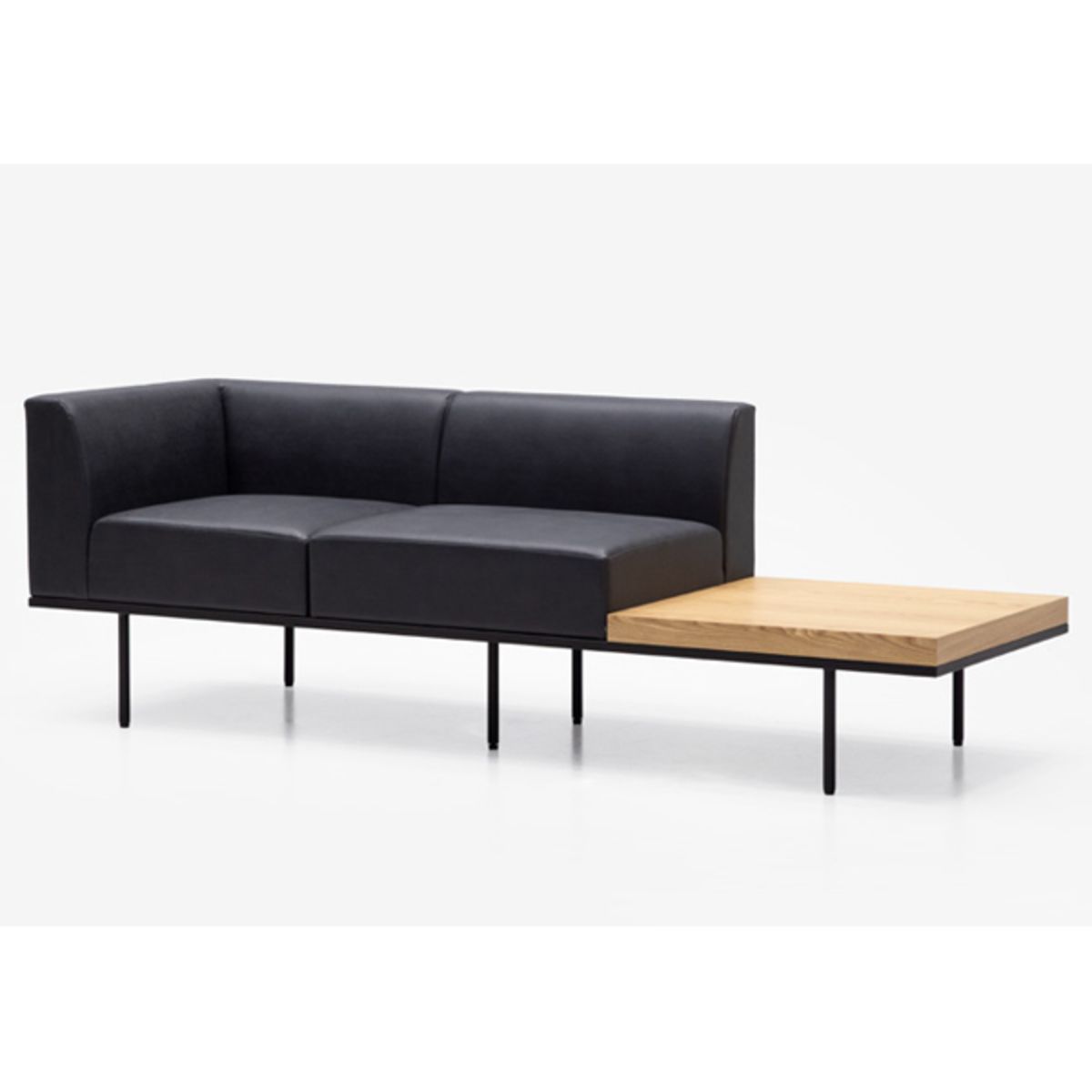 法人様限定 アビタスタイル 待ち合いソファ MUS0813Z＋MUS0814Z＋MUS0817LBL＋MUS0816T