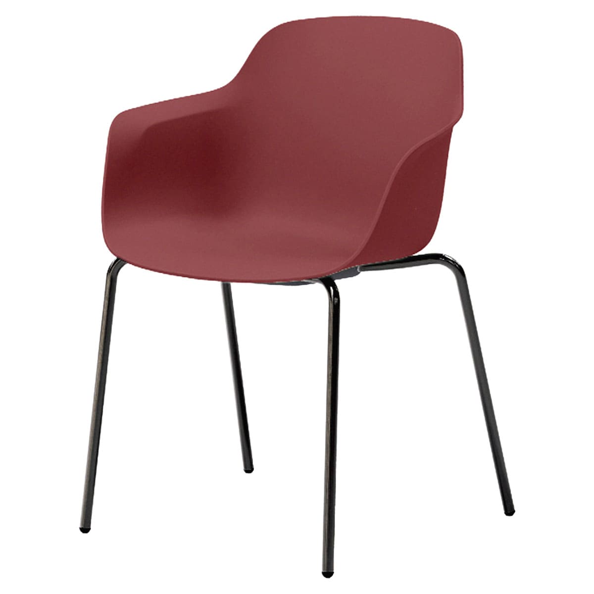 法人様限定 アダル スチール椅子 ダイニングチェア プラスチック椅子 ロリア アームチェア 金物脚 [2]