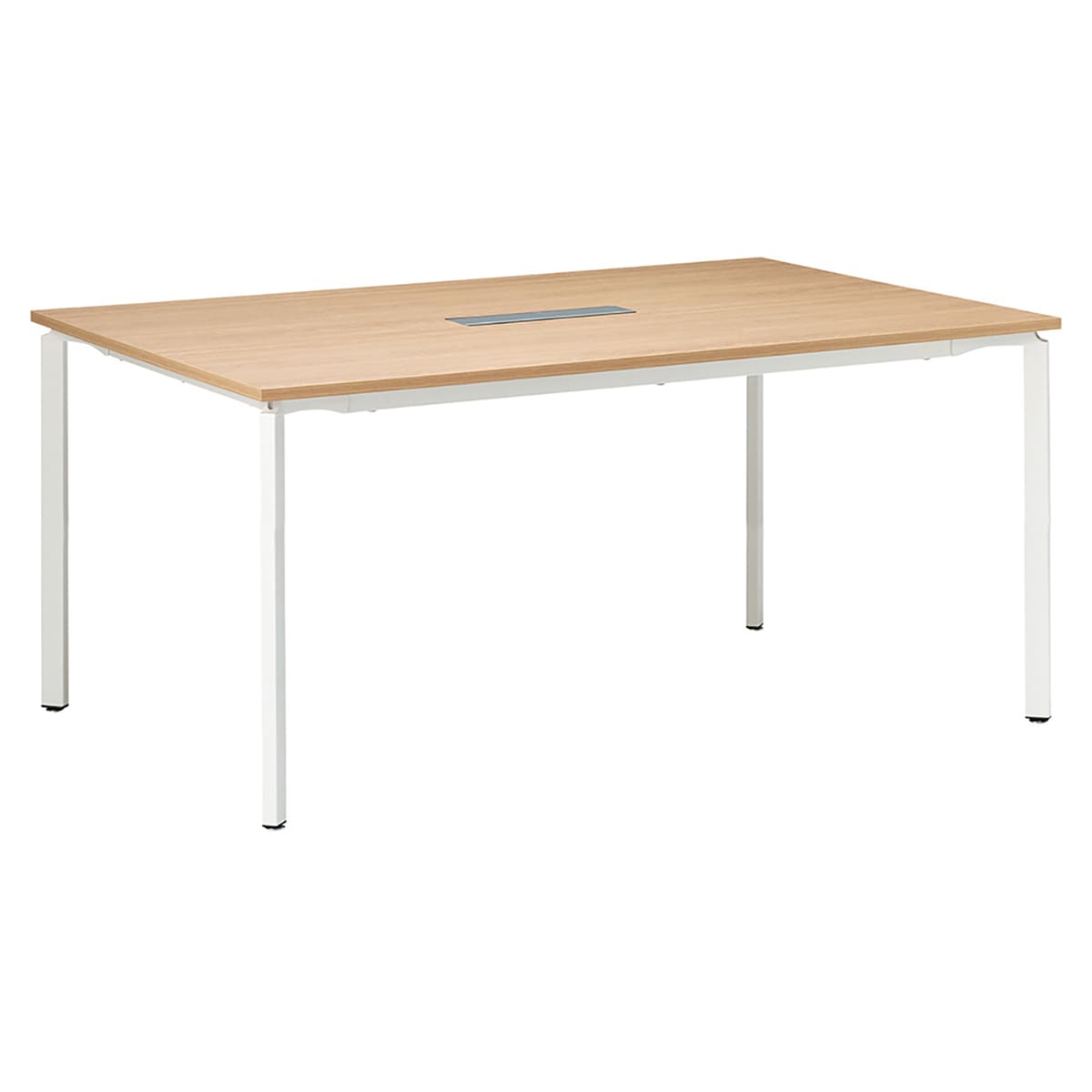 商品詳細（サイズ）■天板：パーチクルボード　メラミン化粧板（抗菌　抗ウイルス※WHTを除く）■エッジ：ABS樹脂■脚部：スチールパイプ　アルミダイキャスト　粉体塗装仕上　アジャスター付■2口コンセントカラー：ダークブラウン（OAK・OBR・...