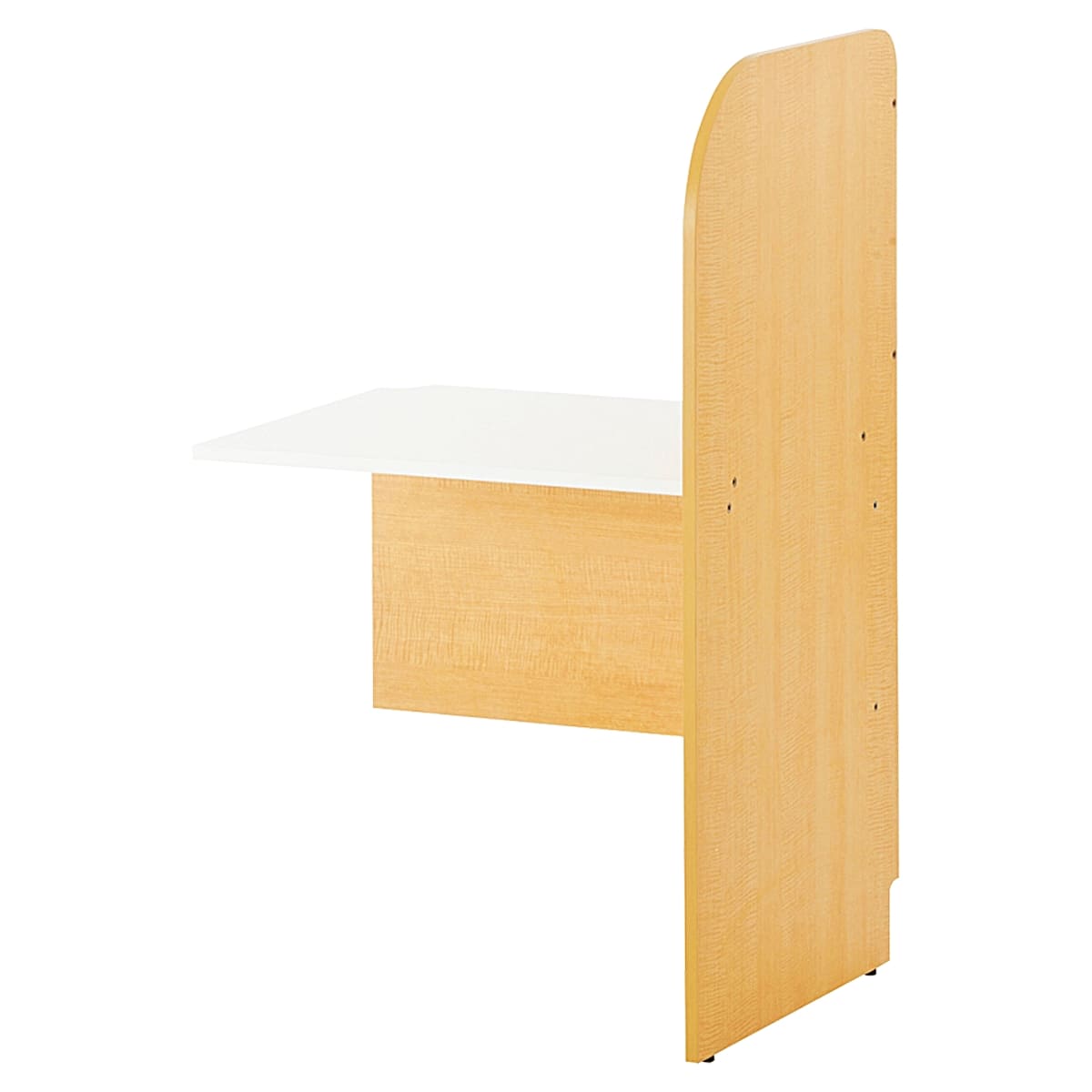 商品詳細（サイズ）■天板：低圧メラミン化粧板（ホワイト） 天厚 t18■エッジ：PVCエッジ巻■幕板・側板：低圧メラミン化粧板■機能：配線コード穴2ヶ所（天板）■重量：18.5kg■備考：アジャスター付■サイズ：W718×D600×H120...