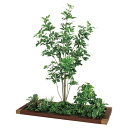法人様限定 ベルク オフィス家具 フェイクグリーン フロアグリーン 45角3連 シェフレラ H1800 GM5722