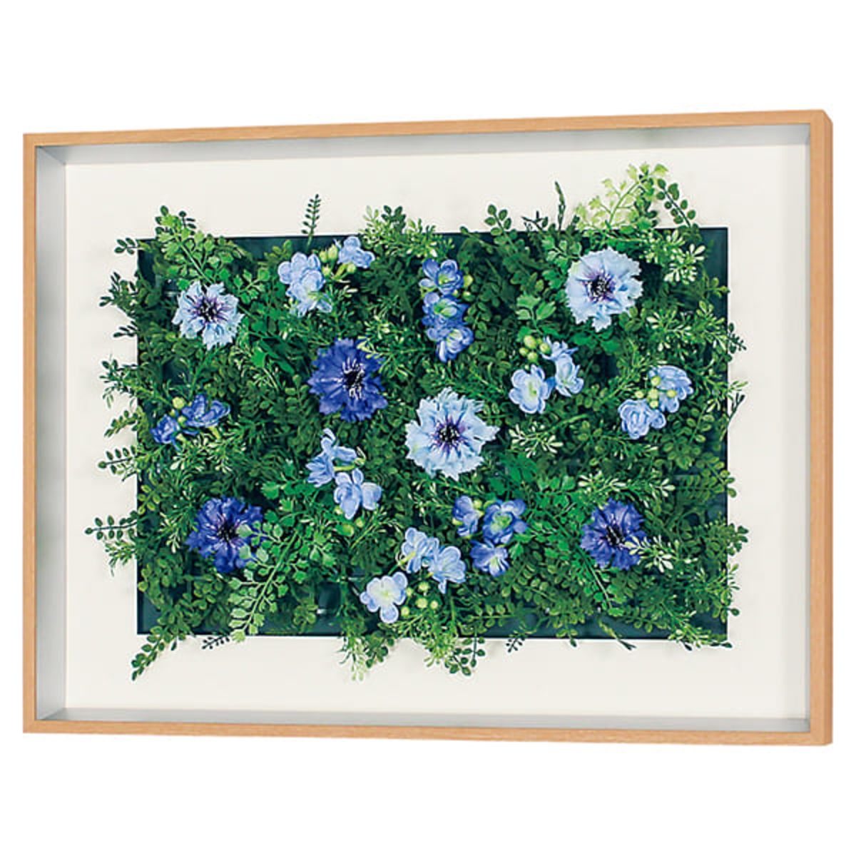 商品詳細（サイズ）■装飾：造花　2mmマット■フレーム：アルミ押出材木目シート貼り仕上■面板：1.5mm透明アクリル　5.5mmベニヤシート貼り■付属品：吊りひも　直掛け用ビス■重量：2.9kg■サイズ：W600×D60×H450■補足：完...