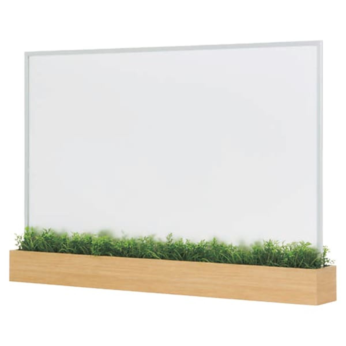 商品詳細（サイズ）■装飾：造花　5.5mmベニヤシート貼り　ハッポー■パネル：2mm艶消しアクリル1枚■本体：アルミ押出材　樹脂木目転写　12mmMDF■重量：4.0kg■サイズ：W950×D150×H600■補足：完成品【注意事項】※寸法...