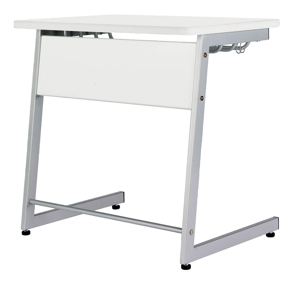 商品詳細（サイズ）■天板・幕板：低圧メラミン樹脂化粧木質ボード　PVCソフトエッジ■棚・脚部：スチール（粉体塗装）■アジャスター：ポリプロピレン■付属品：荷物フック（スチール　クロムメッキ仕上）1個■サイズ：W750×D506×H711■天...