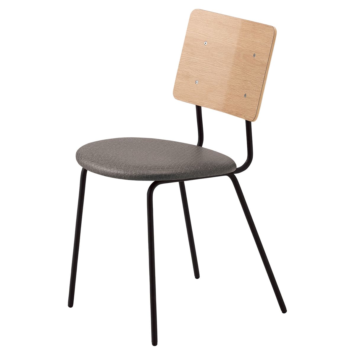 商品詳細（サイズ）■背：ラバーウッド成型合板、メラミン化粧板（表面材・両面）■フレーム：スチールパイプ（ブラック粉体塗装・ナシ地仕上げ）■重量：5.1kg■備考：脚カット最大50mmまで可能■サイズ：W415×D505×H800（SH445...