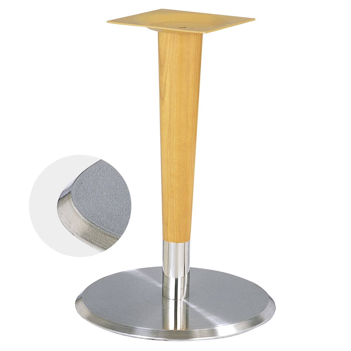 法人様限定 ハヤシ（HAYASHI） 丸ベース脚 その他テーブル脚 RS-5D-WP-400