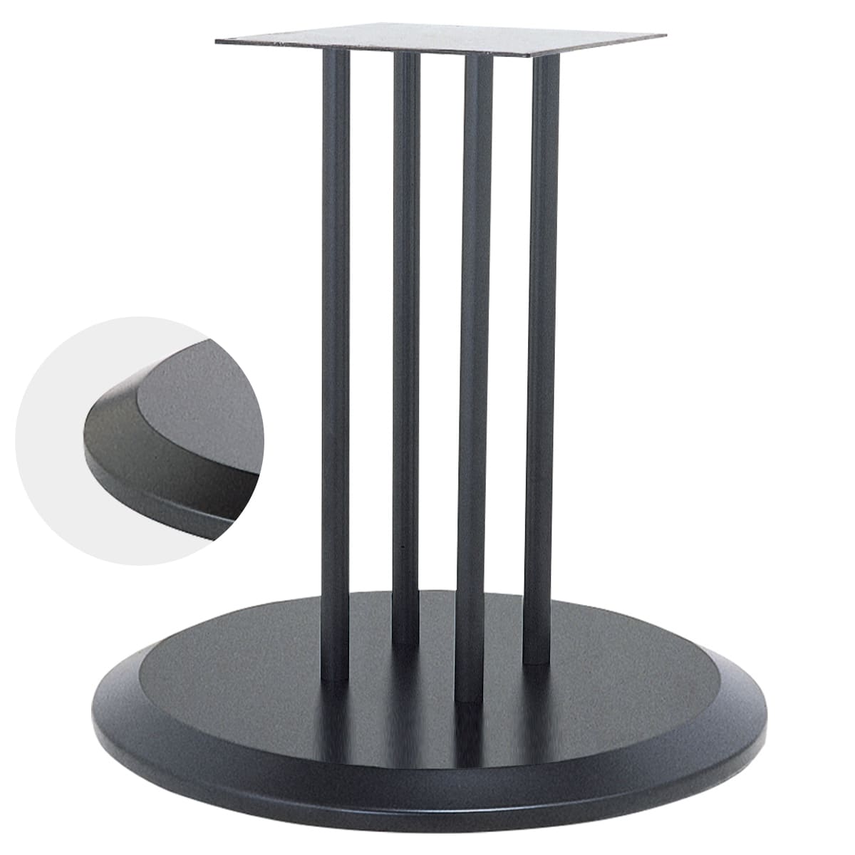 法人様限定 ハヤシ（HAYASHI） 丸ベース脚 その他テーブル脚 RS-6D-F-600-25φ×4