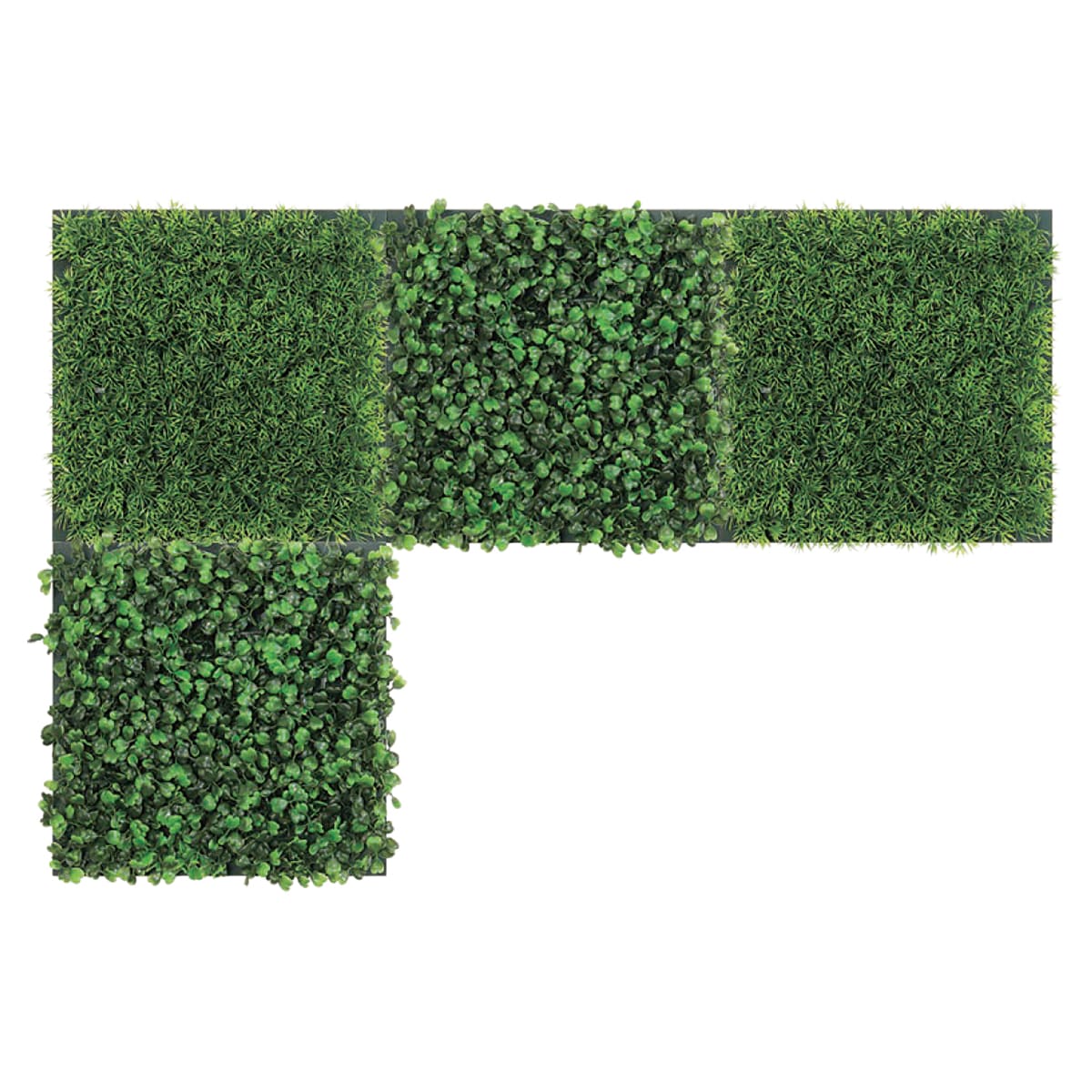 Leafy Plants - 法人様限定 グリーンパネル フェイクグリーン 連接グリーン 25角4連 GM1706 ベルク