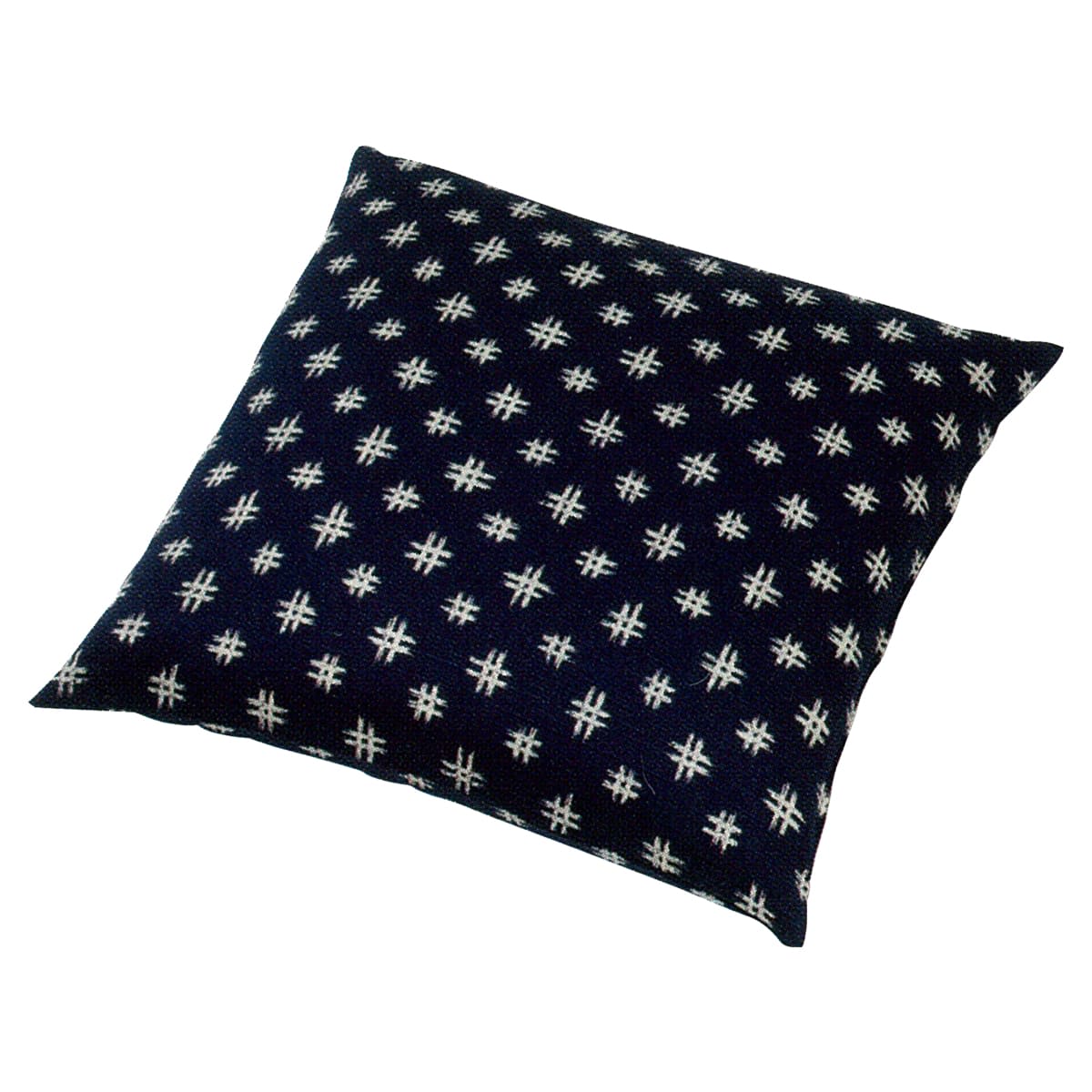 法人様限定 工夫庵 しゃんたん 井桁絣 座布団 55×59