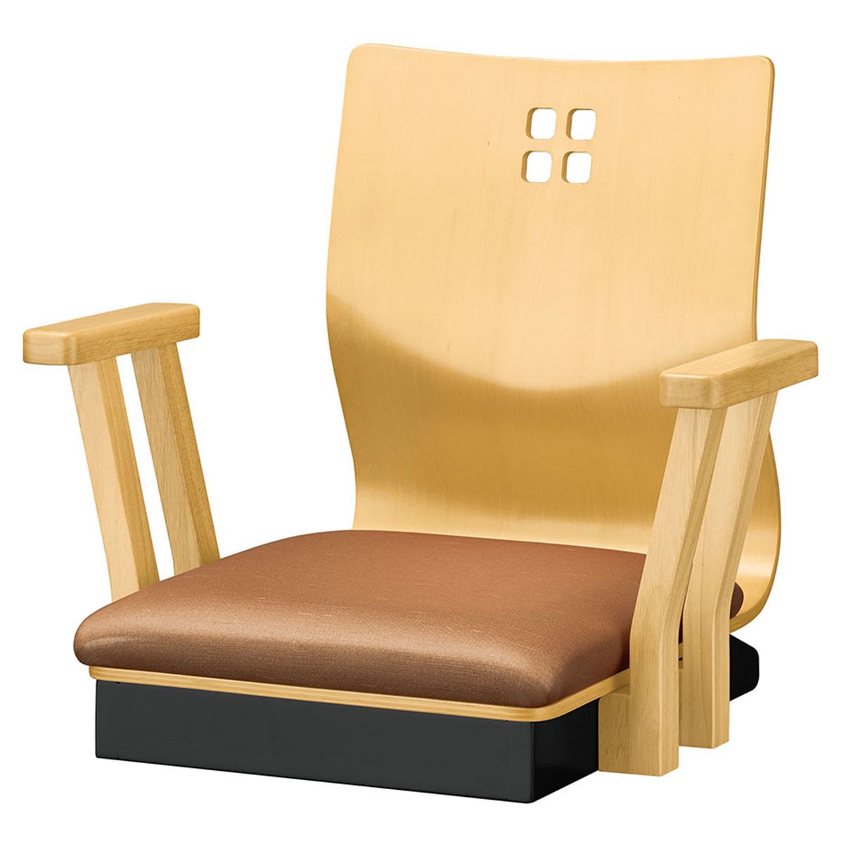 法人様限定 丸勝 座椅子・高座椅子 霧島 1 座椅子 両アーム付