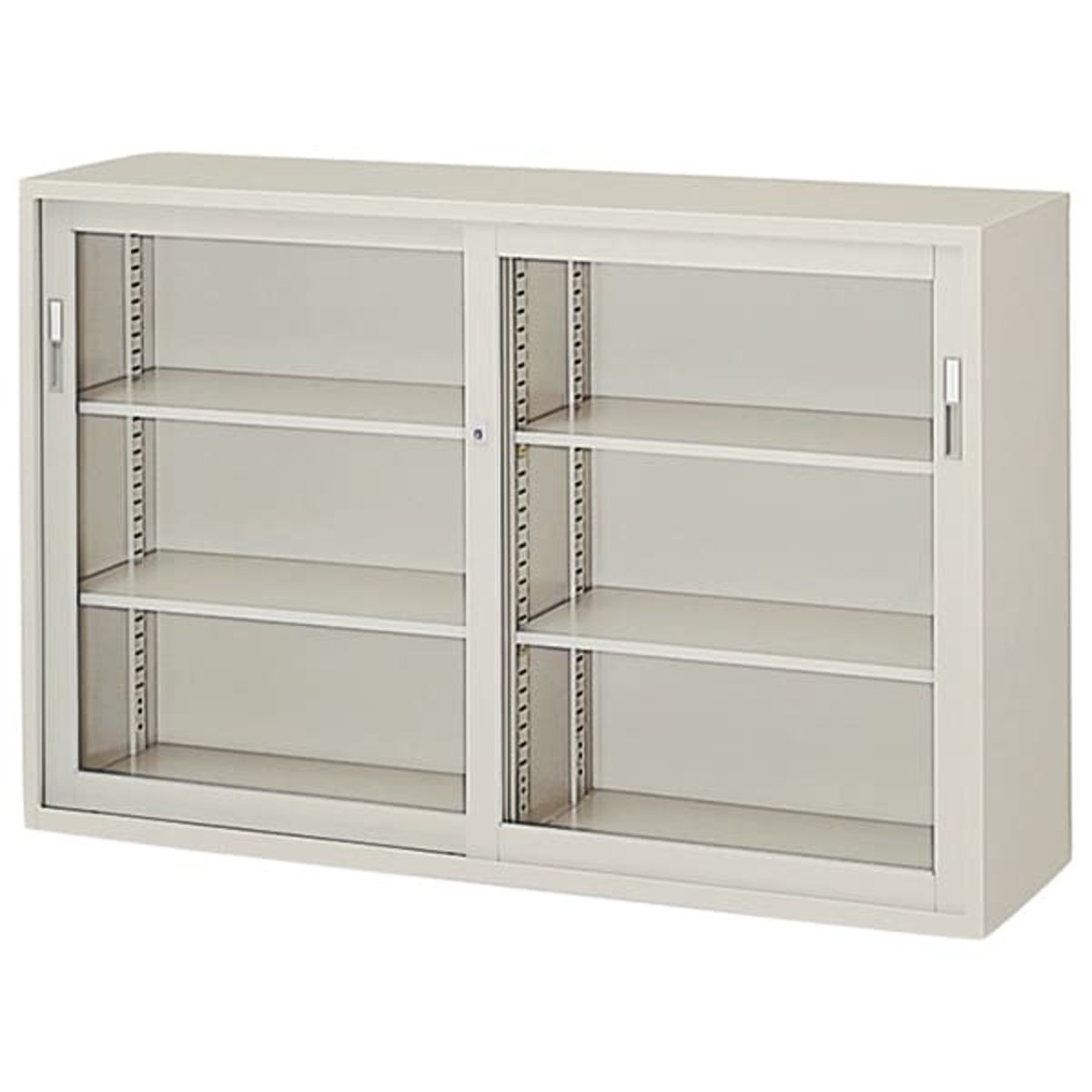 法人様限定 ナイキ（NAIKI） オフィス家具 書庫 HG611-AW A4判対応 引違い戸