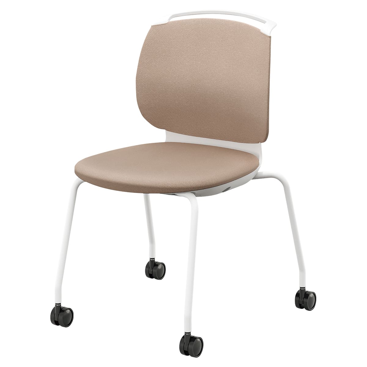 法人様限定 ナイキ（NAIKI） 椅子 ミーティングチェア ルント シリーズ キャスター付 背カバー付 ミドルタイプ 肘無 SH445 runto