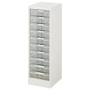 法人様限定 ナイキ(NAIKI) キャビネット オフィス家具 書庫 LCB110D-B4-W B4用 1列・深型10段