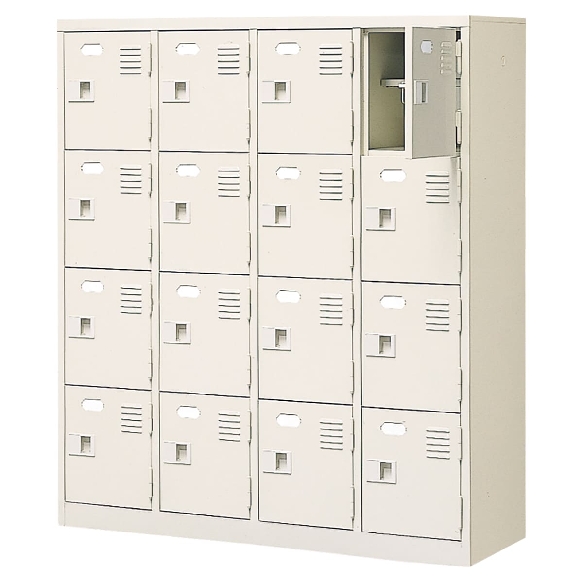 法人様限定 ナイキ（NAIKI） オフィス家具 シューズボックス SB シリーズ 扉付 中棚付 4段