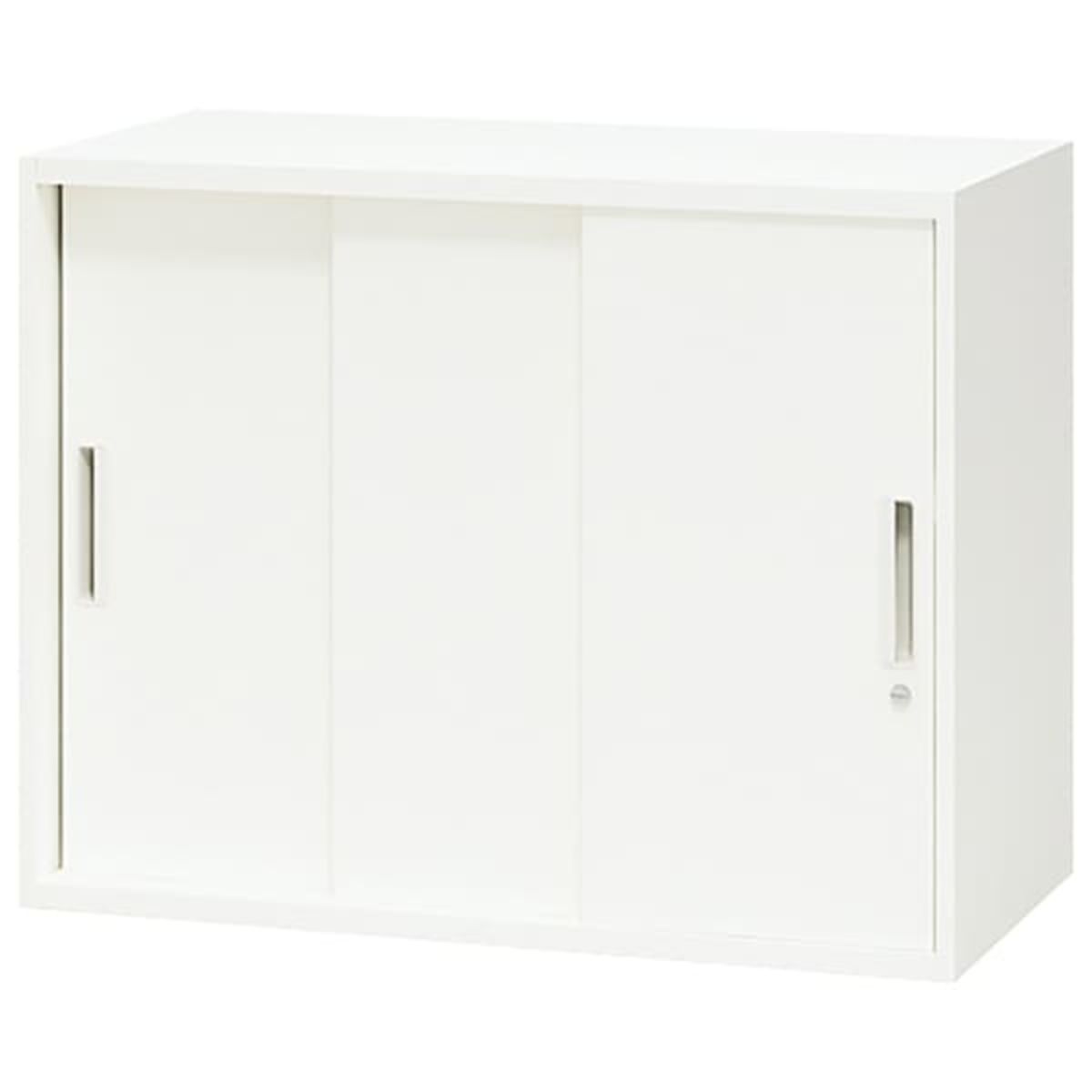 法人様限定 ナイキ（NAIKI） オフィス家具 書庫 CWS-0807H3-WW 引違い3枚戸