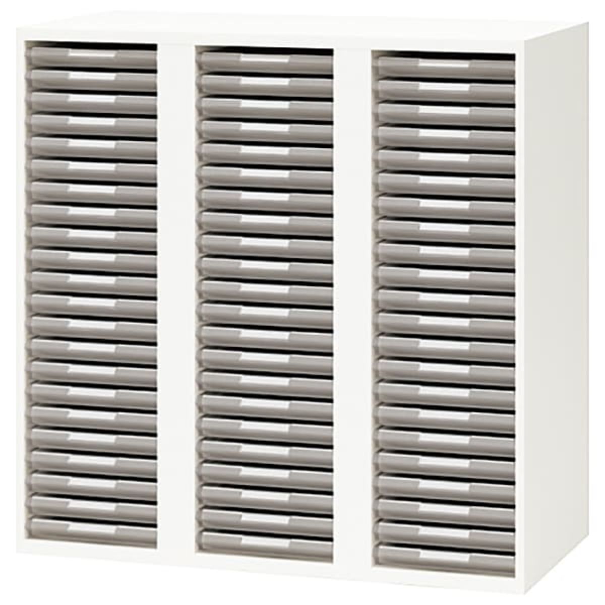 楽天ハストネット楽天市場店法人様限定 ナイキ（NAIKI） キャビネット オフィス家具 書庫 CWS-0909ALS-W A4用 3列・浅型22段 下置用