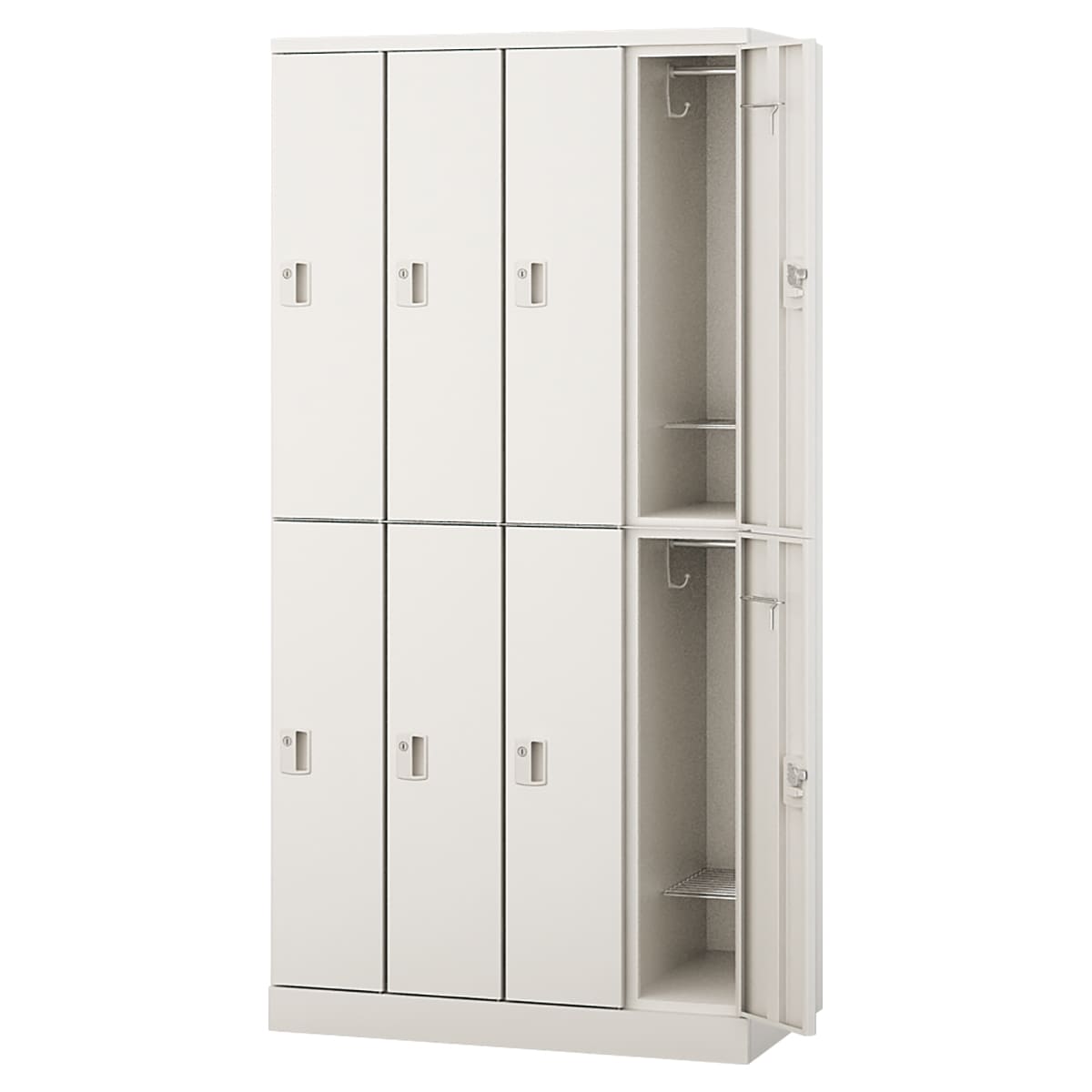 法人様限定 ナイキ（NAIKI） オフィス家具 ロッカー GL8S 8人用