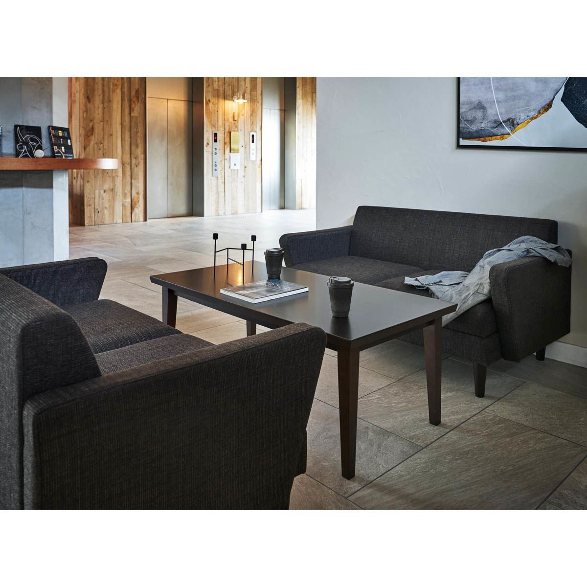 法人様限定 プロシード ラウンジソファ ランプB 2P