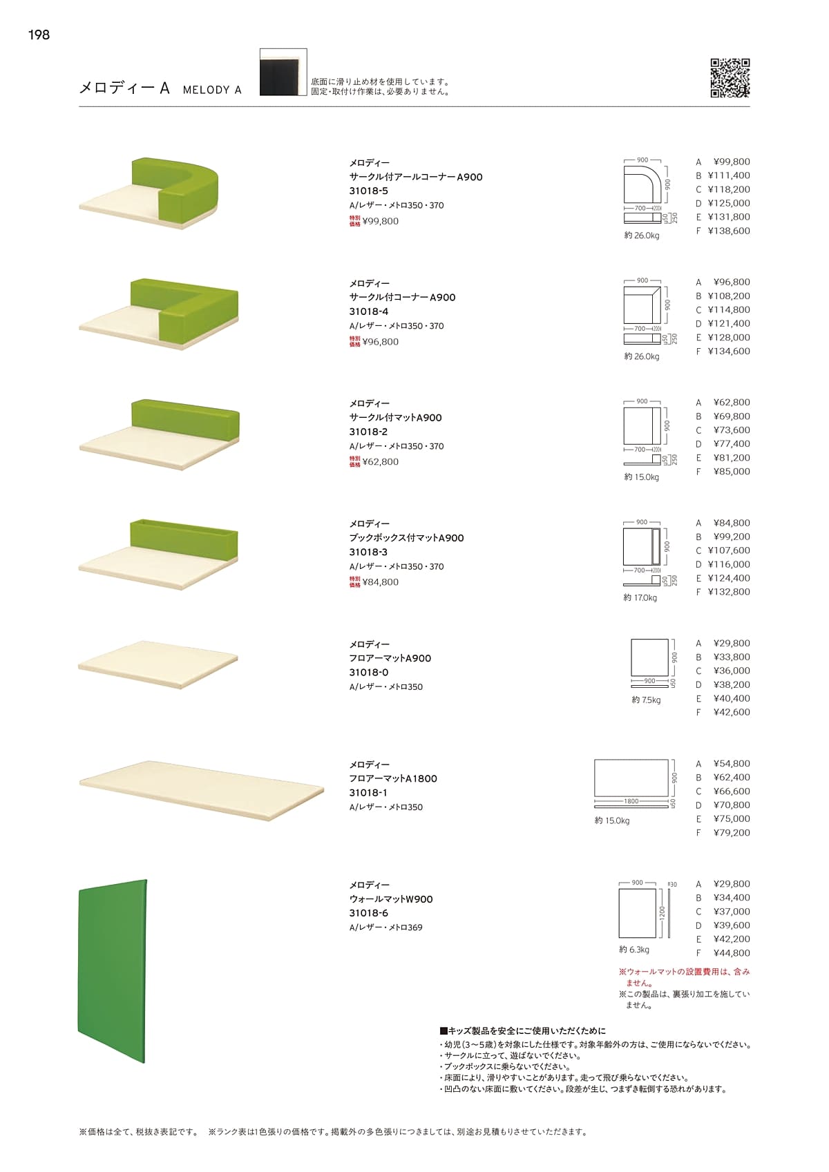 法人様限定 プロシード キッズ家具 キッズマット メロディーA ウォールマットW900 [2]